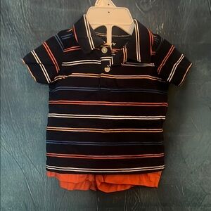 Carter's polo shirt and shorts